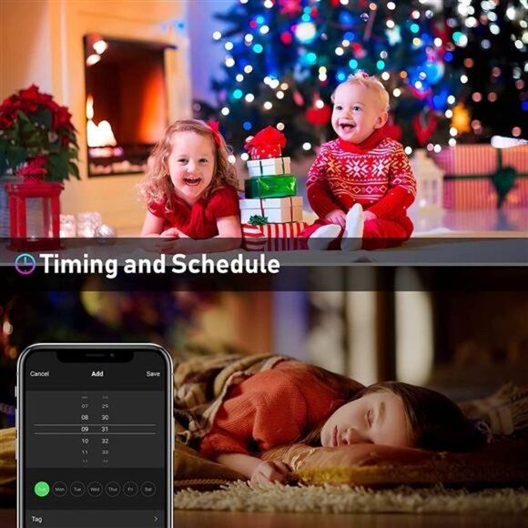 Fairy String Lights, Color Changing LED Lights, USB Twinkle Lights with Music - Picture 8 of 8